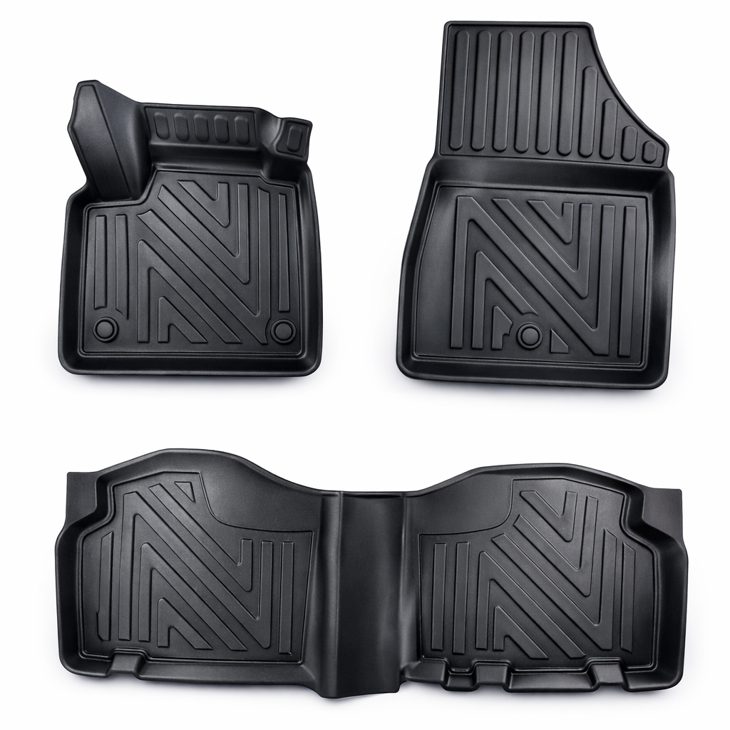 3D Fußmatten für Mercedes Citan W415 | 2012-2021 | Carbonfaser-Optik 1